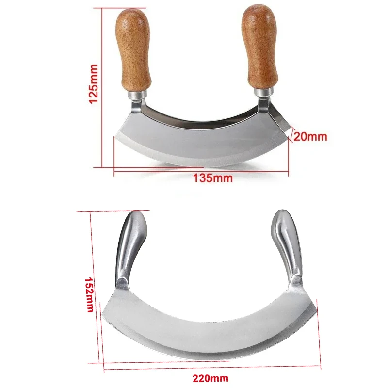 Pizza Knife 8.5-inch stainless steel pizza knife Baking Appliance Herb Chopper Fruit and Vegetable salad slicer Kitchen knife Pizza tool