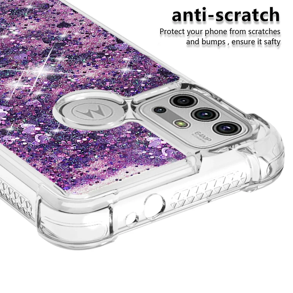 Coprilettino SEAHAI Per Motorola Moto G30/G20/G10/G10 Power | Custodia Glitterata Sottile E Morbida | Protezione Antiurto – Verde
