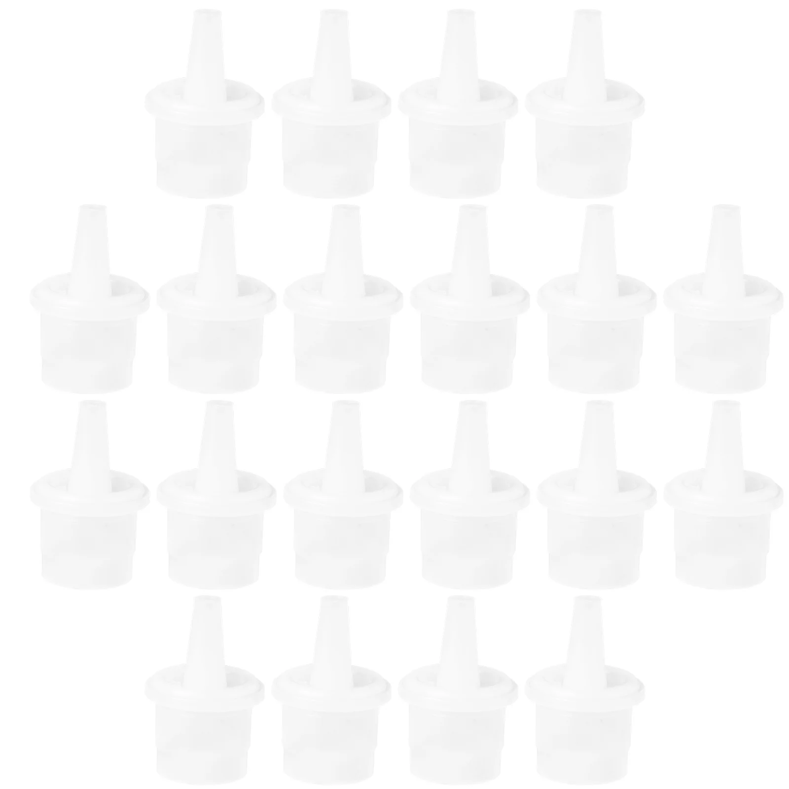 

20 Pcs Universal Miss Glue Eyelash Bottle Replacement Caps Anti-blocking Extension Tool