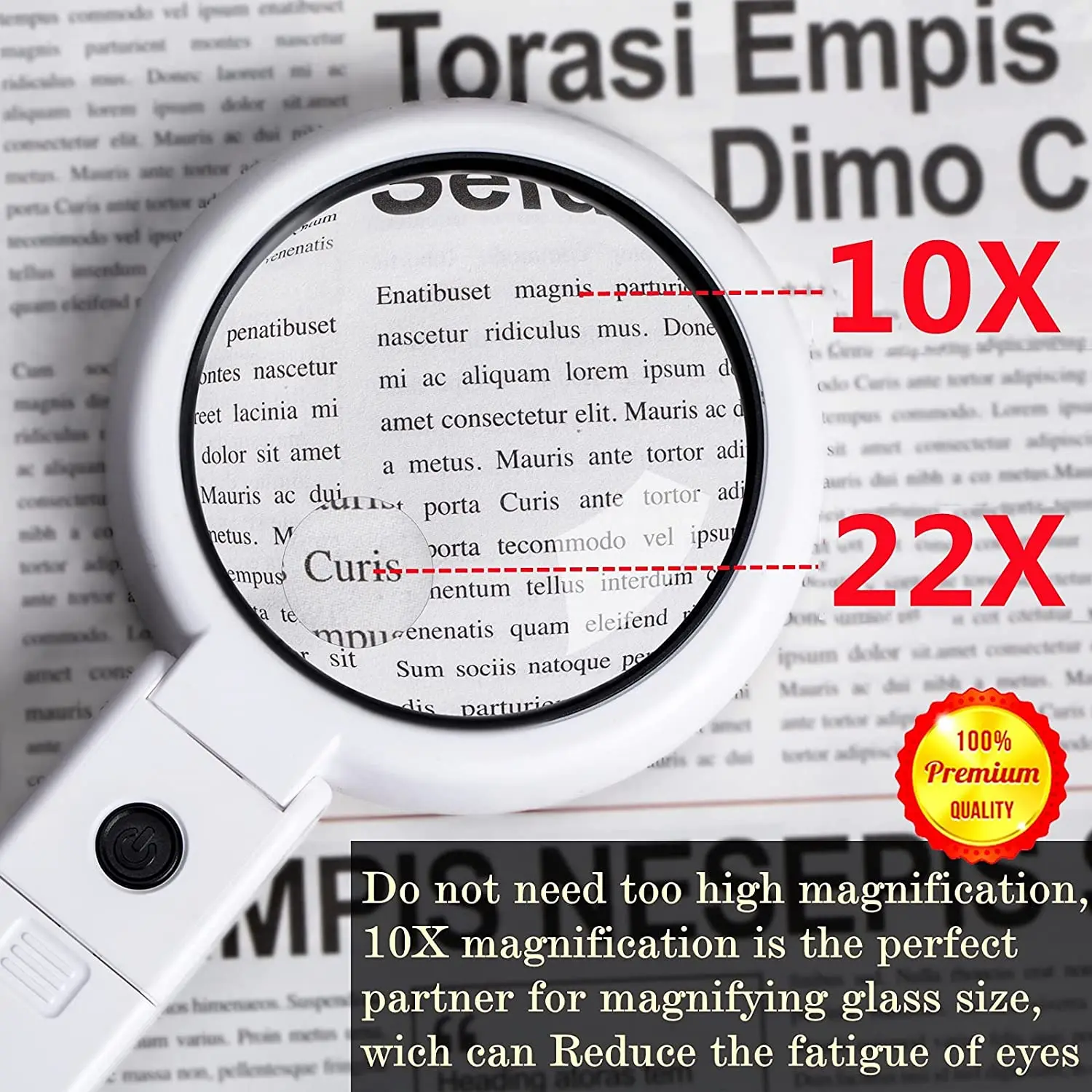 magnifying glass with light stand For Flawless Viewing And Reading