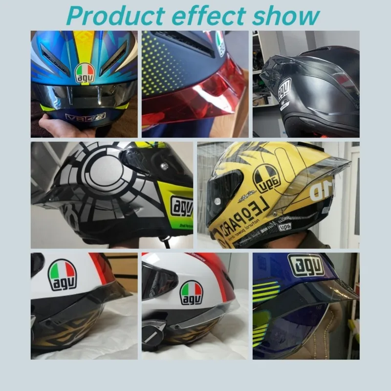 Hiasan untuk Moto Casco Helm Motor Spoiler Ekor Besar untuk AGV