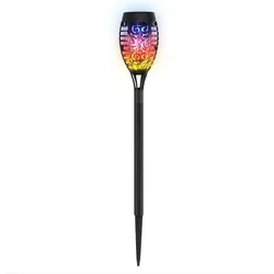 Solar Flickering Flame Torch Lights - Waterproof Garden & Outdoor Decor Lamps - Multicolor (1Pcs)