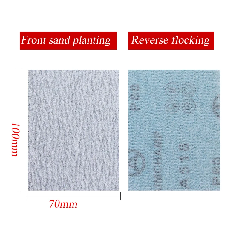 Square Flocking Sandpaper70x100mm Small Square Grinder Dry Abrasive Leather Air Grinder Polishing Polishing Sheet sanding discs sandpaper set polish sand paper sandpaper tools sander pads