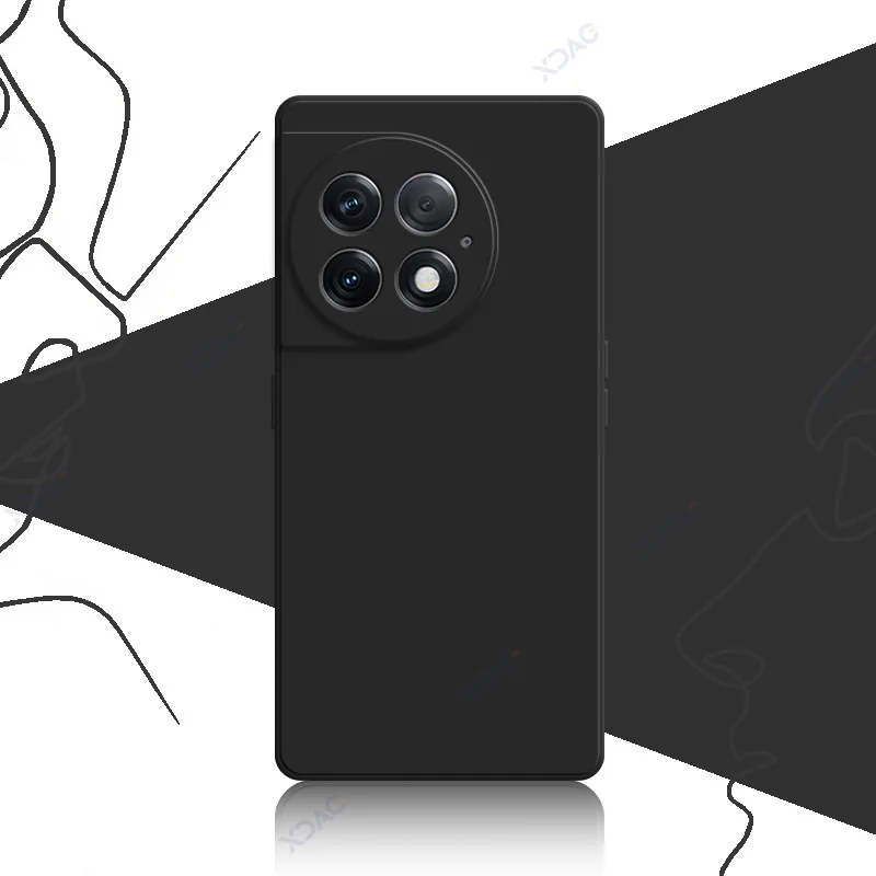 Original Luxury Silicone 360° Square Soft Back Covers