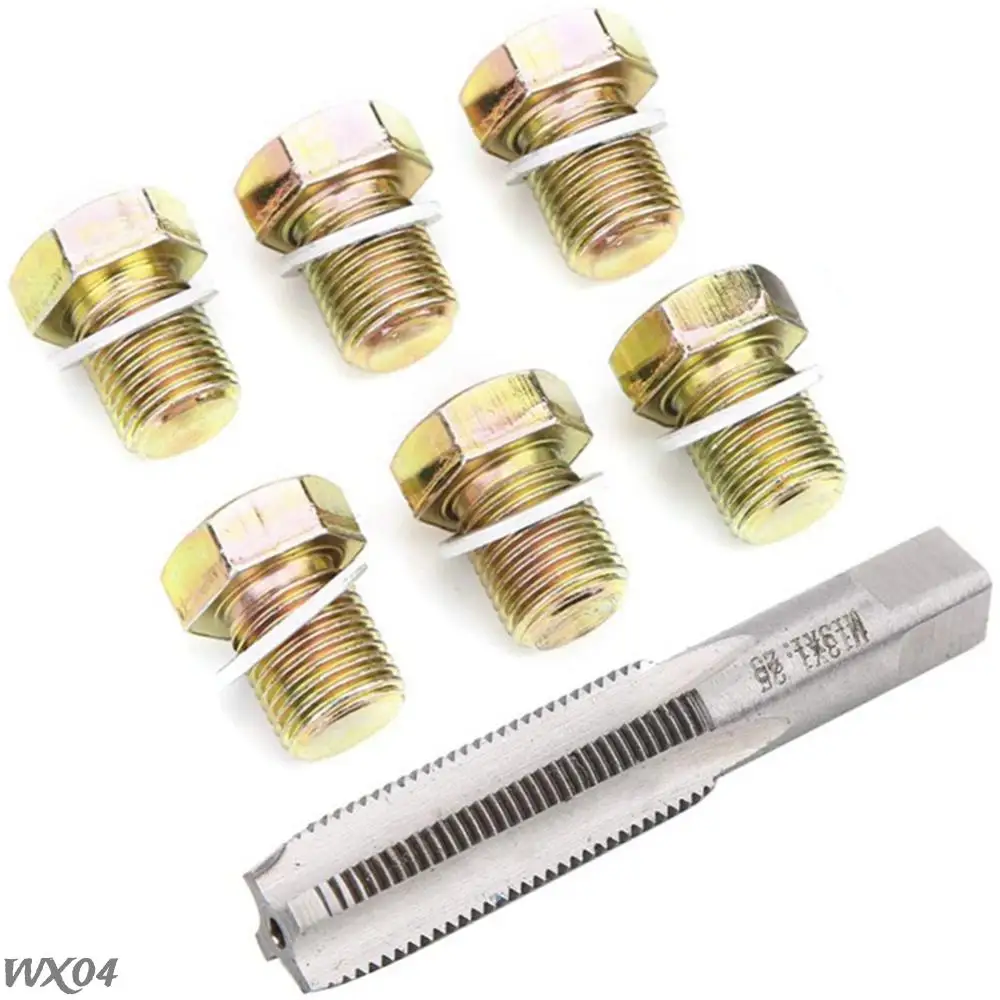 Car Repair Combination Suit M13x1.25 Iron Oil Pan Thread Repair Tools Kit Oil Drain Plug Screws Bolt Set