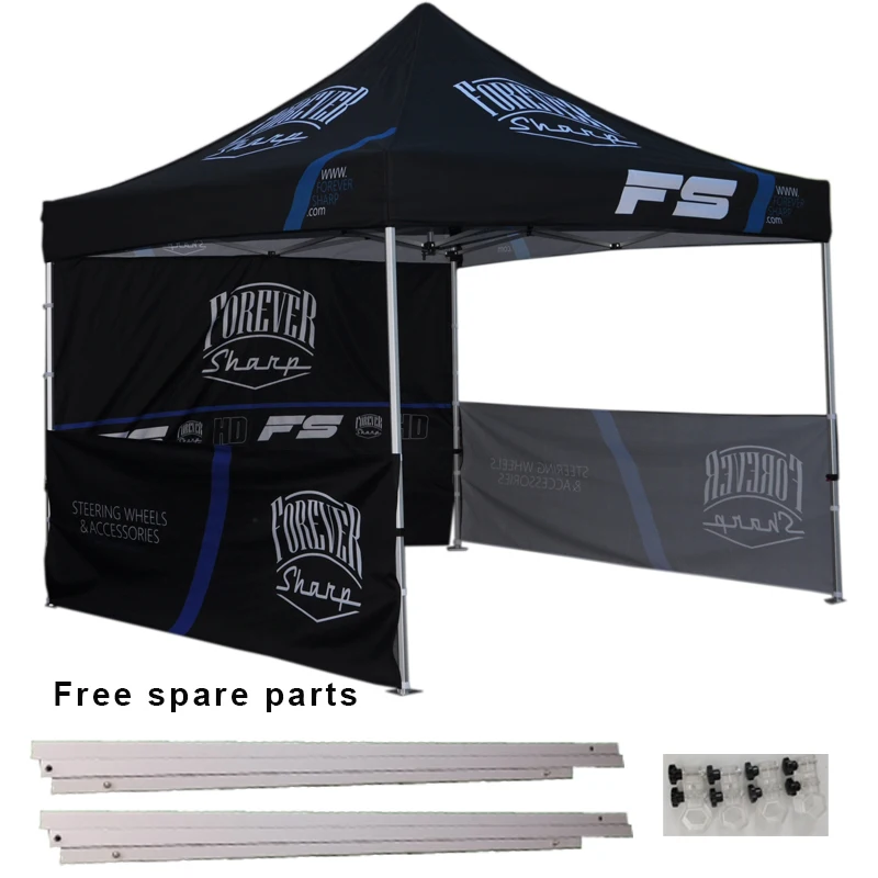 Teanling 10x10 Pop Up Canopy With Side Walls 3x3 Resealable Gazebo Canopy Outdoor With Frame Full And Color