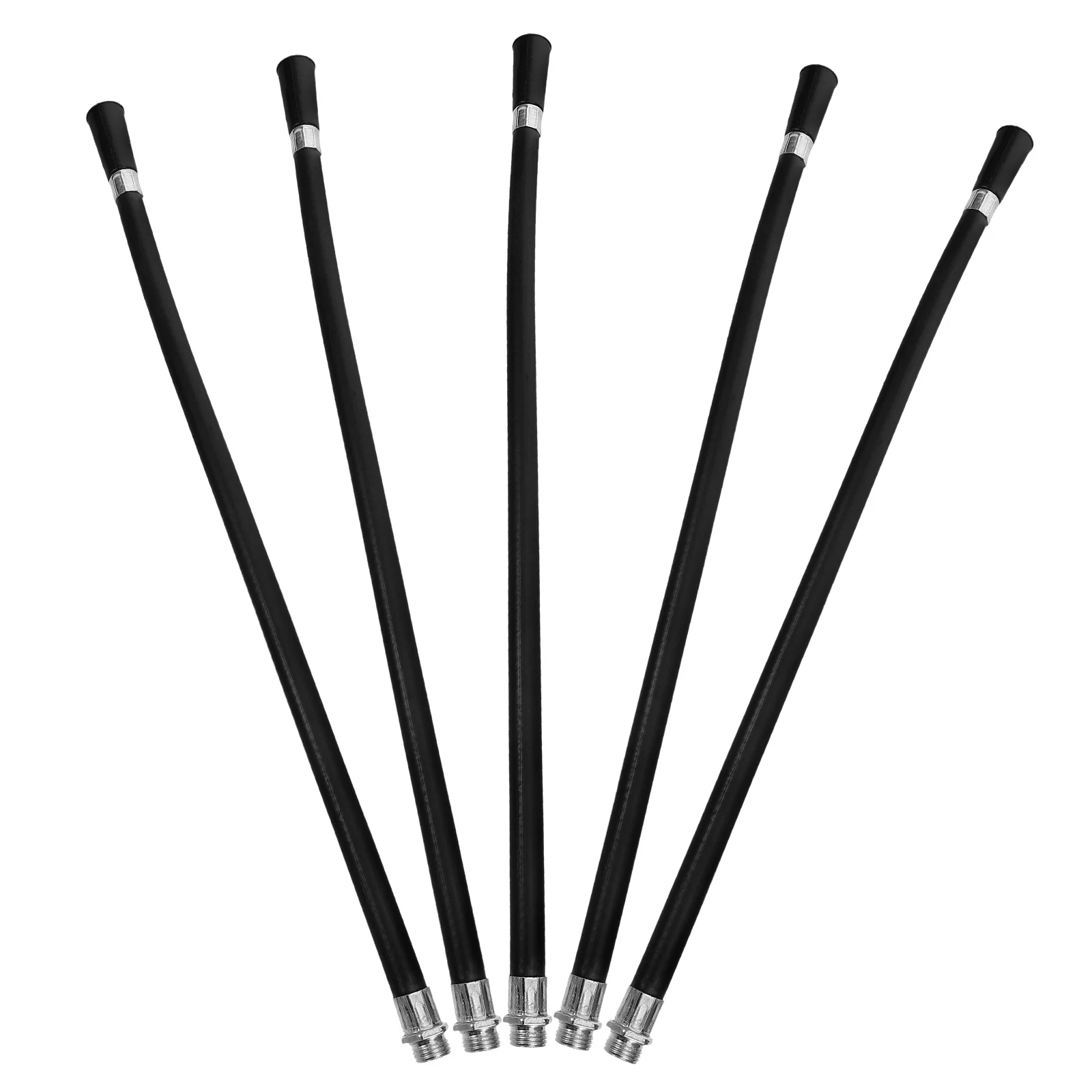 5 Pcs Hose Fire Extinguisher Nozzle Hoses Replacements Dry Powder Spraying Black File Tube