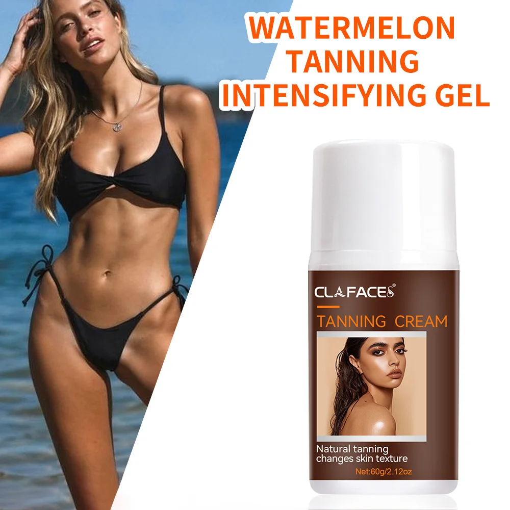 Fast Sunless Tanning Body Self Tanners Meihei Frost Beach Sun-free Sun Smear Body Wheat Tone Bronze Skin Help Black Care Cream