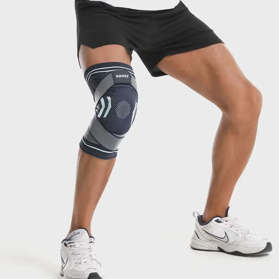 1PC Knee Support Braces Strap Elastic Sport Bandage Compression Protector Pad Relieves Gym Knee Pads Injuries Volleyball knee support,knee pads,fitness elastic bandages