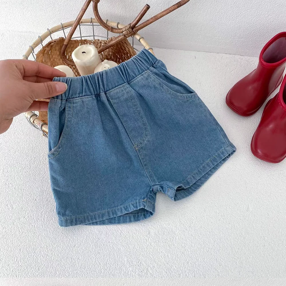 Sommer Kleinkind Jungen Denim Kurze Kinder Jeans Tasche Shorts Kinder Hosen Baby Shorts 1-4 Jahre Alt Outwear Casual Hosen – Detail 11