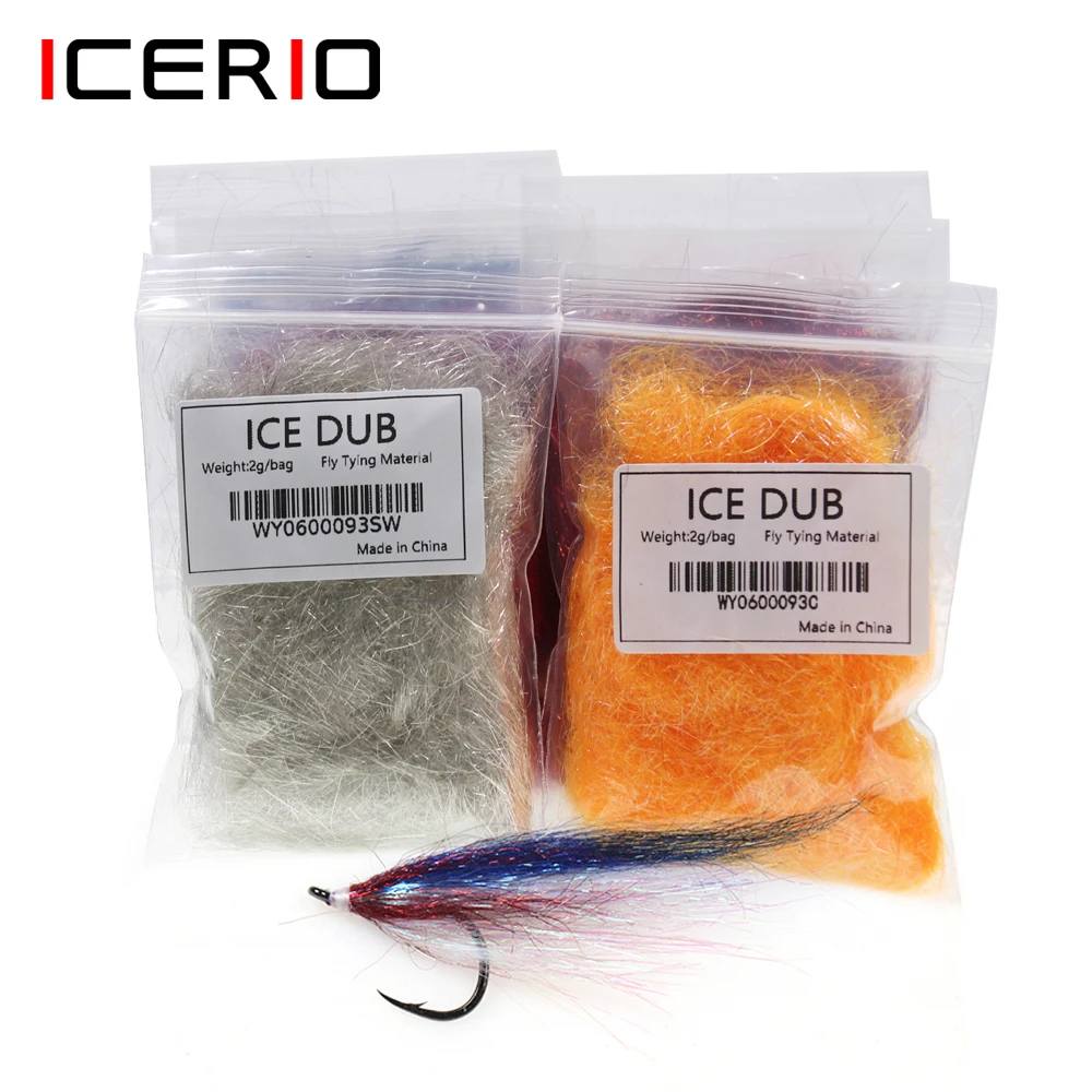 Icerio 18 Colori Fly Tying Ultra Fine Ice Dub Fiber Per Nymph Scud Streamers Fly Fishing Materiale Di Legatura