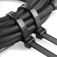 500-100Pcs Cable Tie Cable Binder Plastic Ties Outdoor Resistant Zip Ties Multi-Purpose Self-Locking Wraps Management Bundles 2