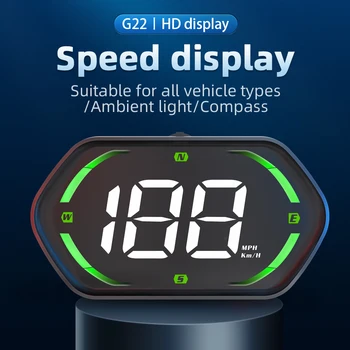 USB Car HUD Head Display Tachimetro digitale Misuratore di velocità GPS KMH MPH Dispaly per accessori ricambi auto moto camion