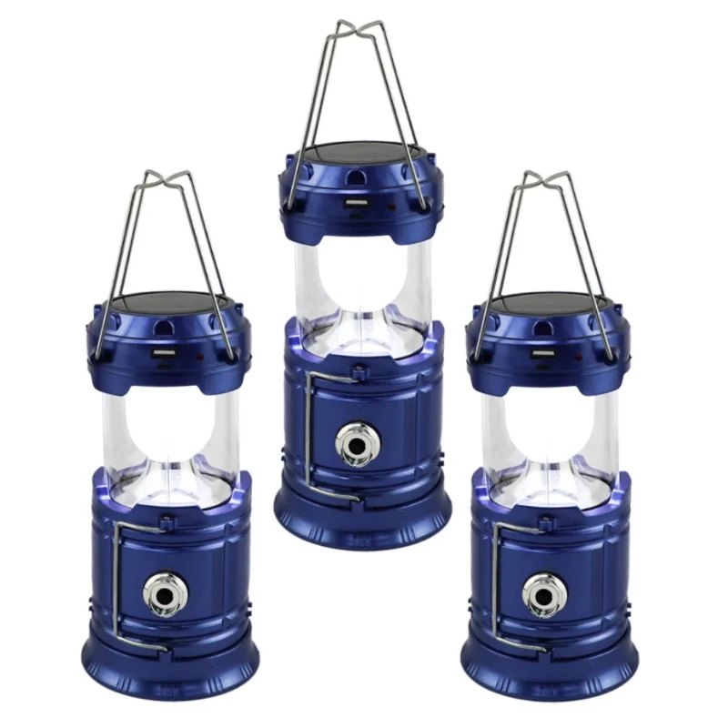 Solar Multifunctional Handheld Camping Lamp Tent Lamp LED Portable Flashlight Po