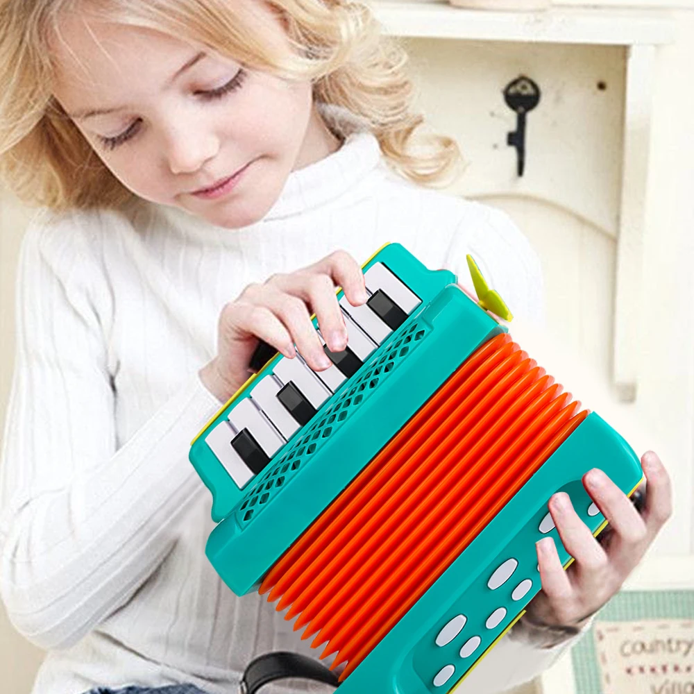 Kids Accordion Toy 10 Keys 8 Bass Accordions Musical Instrument Educational  Toys Gifts for Toddlers Beginners Boys Girls - AliExpress