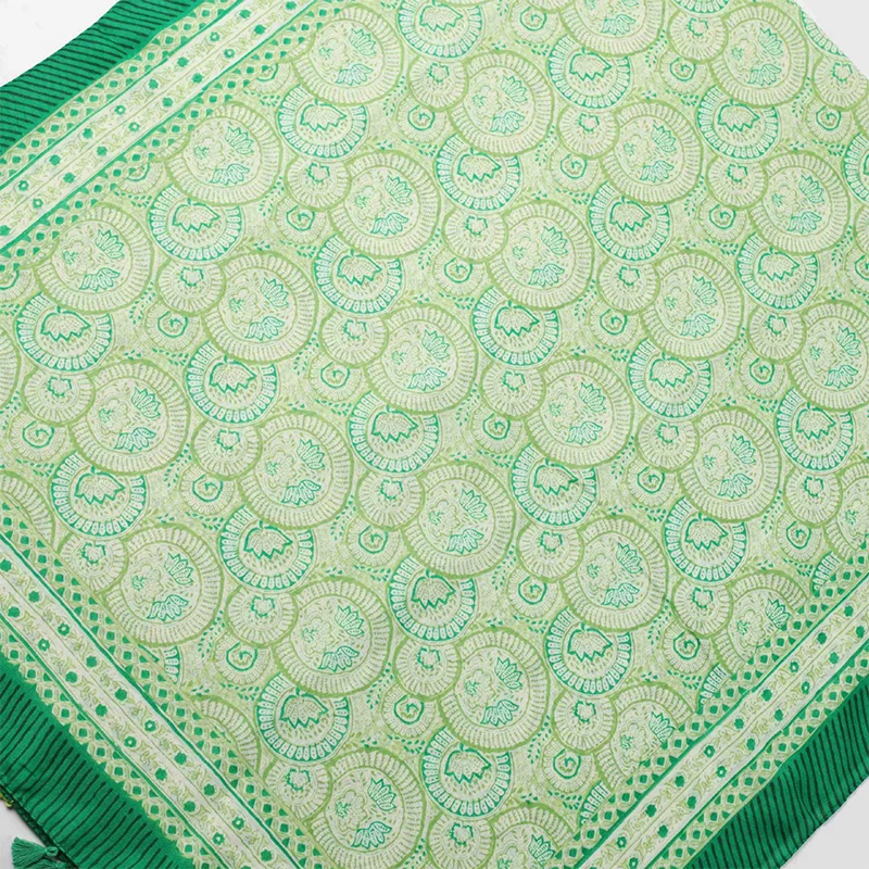 2024 neue Mode Luxus Damen Damen Schal weibliche Baumwolle Leinen Schal Quaste vier Jahreszeiten vielseitige Blumen muslimischen Hijab 90*180cm – Detail 12