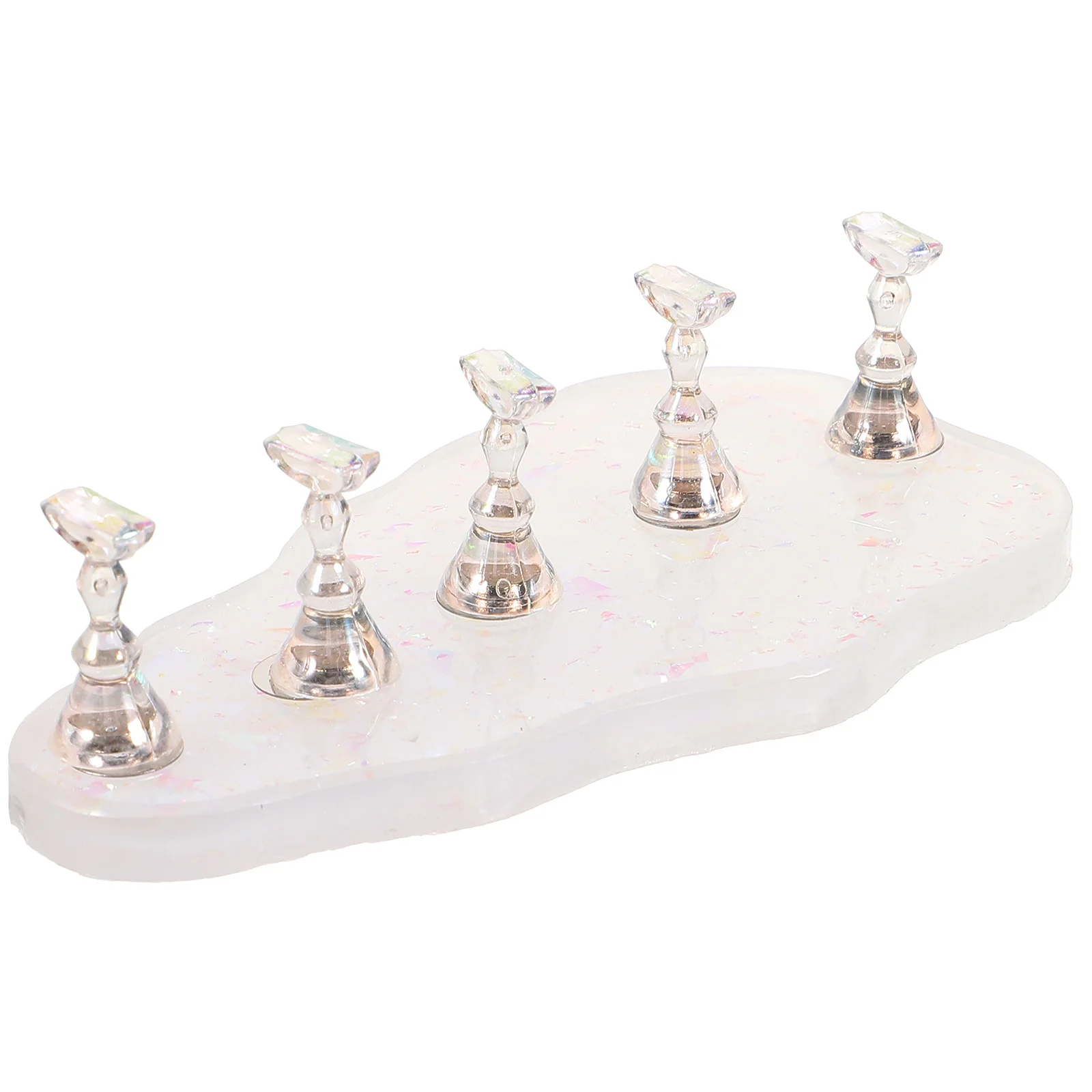 

Display Shelf Nail Practice Stand Press on Easel Accessories Stuff for Acrylic Nails Holder