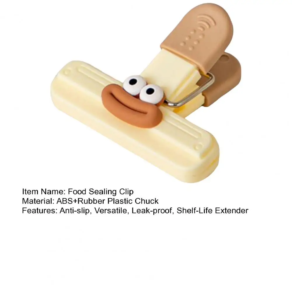 Bag Clips Food Bag Sealing Clips Chip Clips For Fridge Cute Sausage-shaped Lips Snack Bread Bags Packages Photos Decor For Kitchen