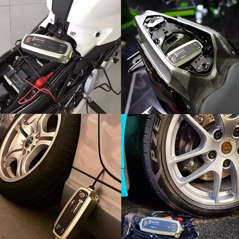 MXS5.0T 고급 자동차 지능형 유지 관리 장치 오토바이 12V 납산 배터리 충전기 3.8