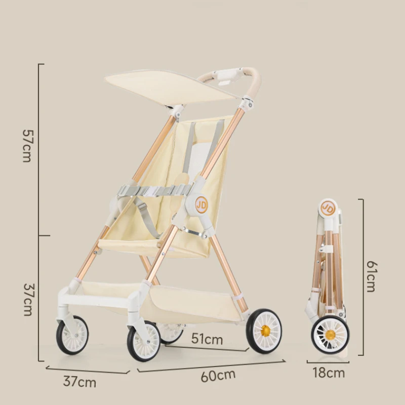 Lightweight and Foldable Baby Stroller Big Children's Pocket Stroller Baby Portable Travel Umbrella Compact baby stroller