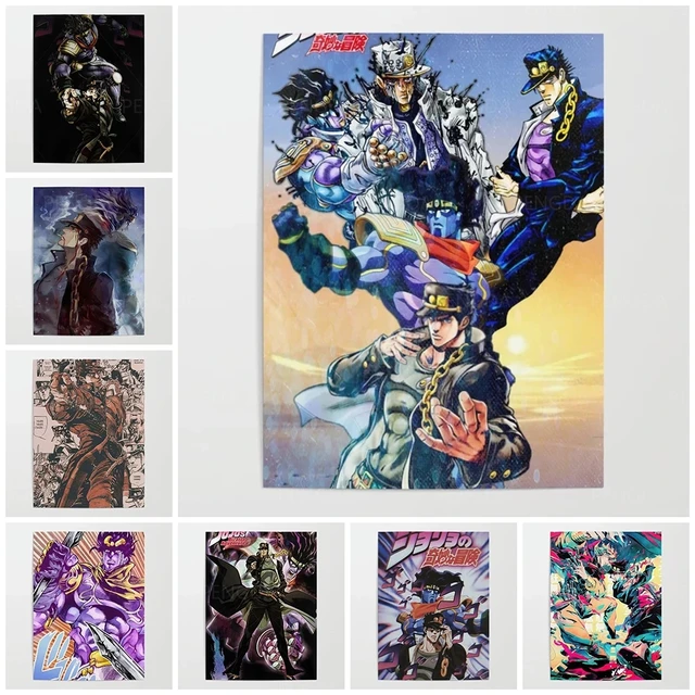 Jojos Bizarre Adventure Jotaro Kujo and Dio 3D Anime Poster