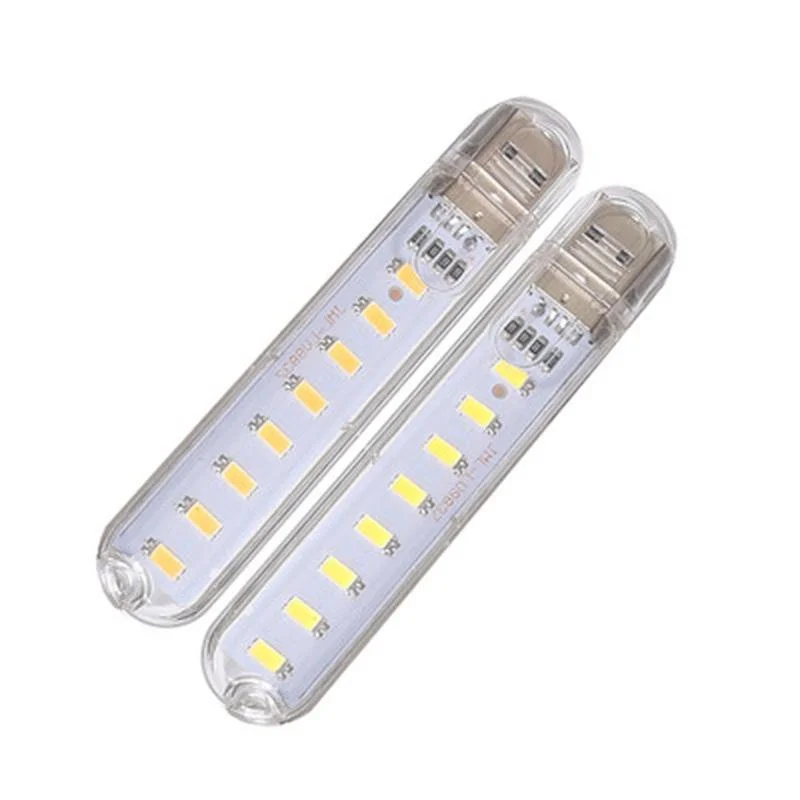 1 Pcs 8 LED Mini Portable USB Lamp DC 5V Camping USB Lighting for PC Laptop Mobile Power Bank Gadget