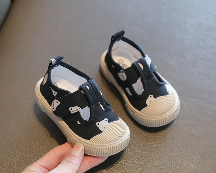 Kids Casual Canvas Sneakers - Cute Animal Print Shoes for Toddlers
