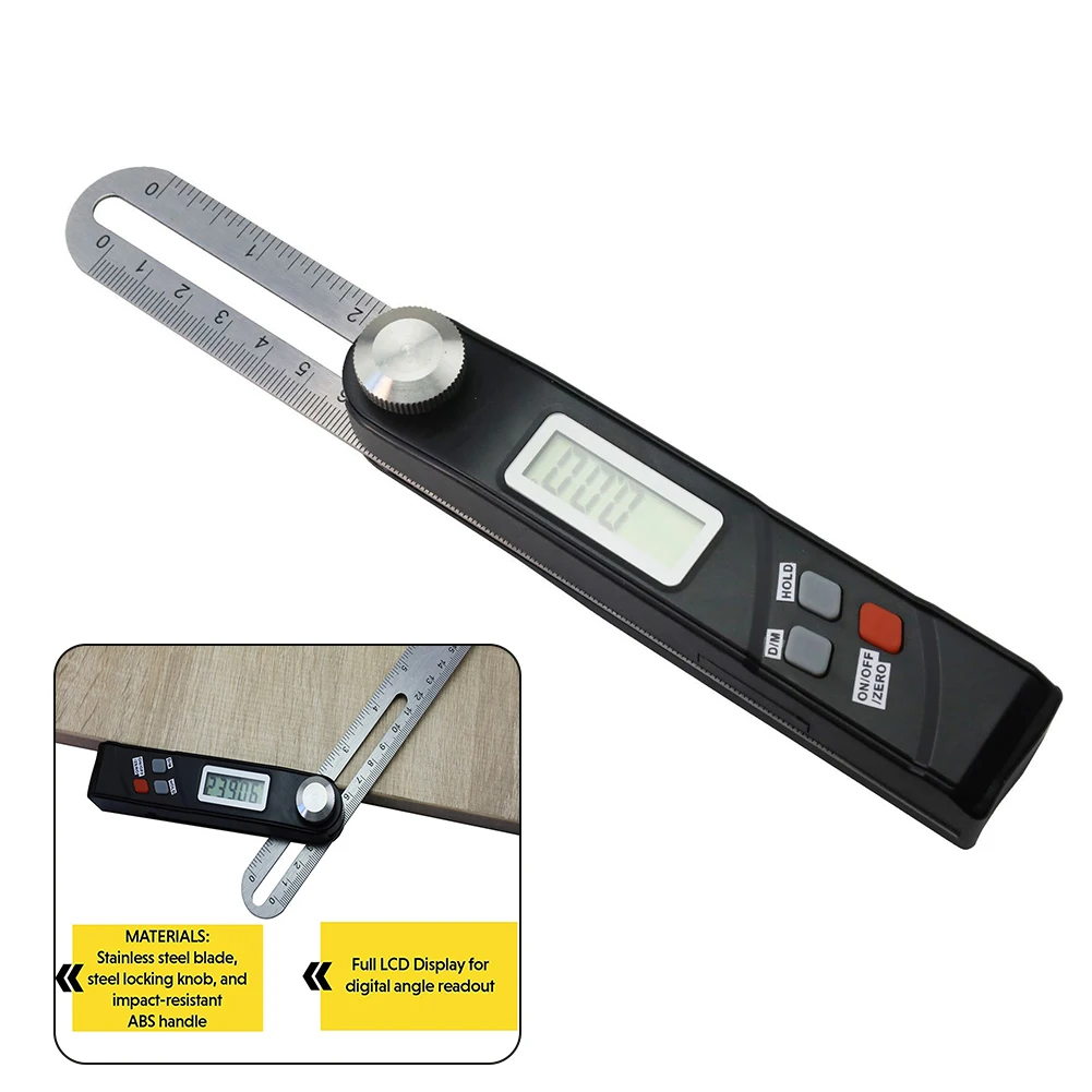 Digital Angle Ruler Stainless Steel Digital Protractor Gauge T Bevel Degree Electronic Level Woodworking Measurement Tool 4
