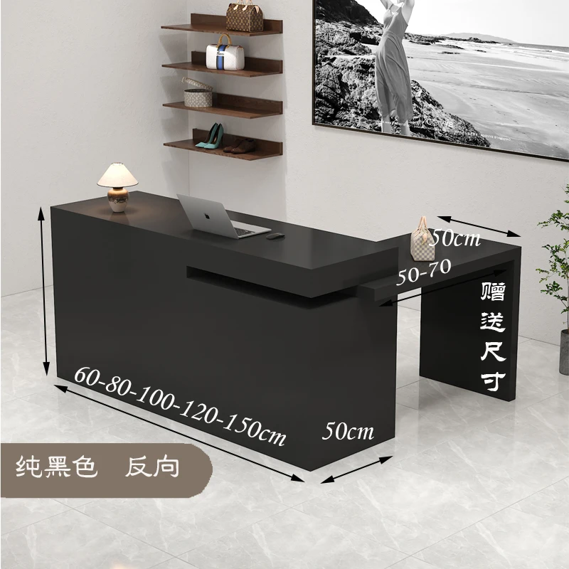 Wood Computer Reception Desks Shop Counter Elegant Cashier Reception Desks Shelves Standing Comptoir Magasin Workshop Furniture