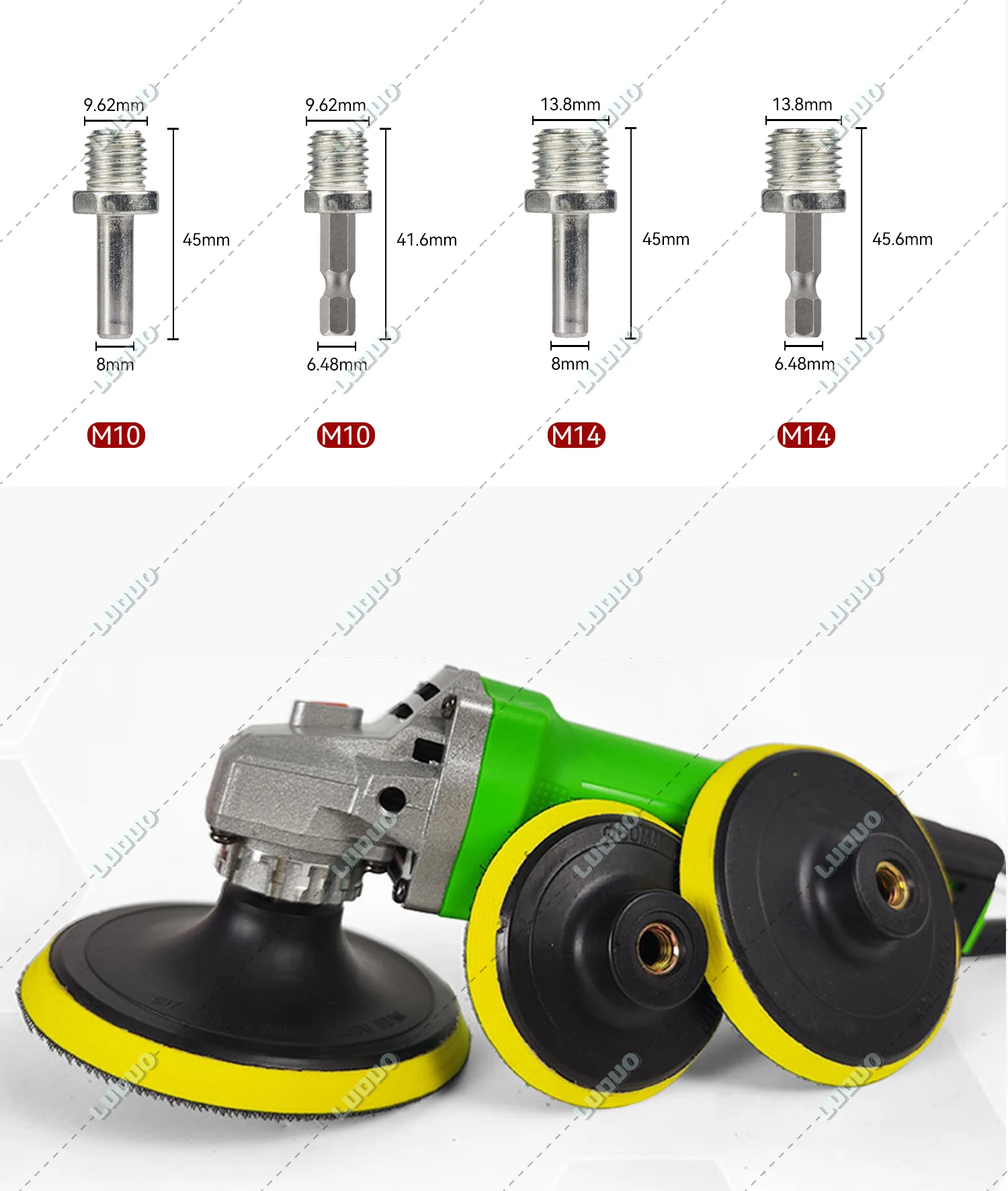Car Detailing Headlight Restoration Sponge For Auto Polishing Waxing Washing Cleaning Wool Pad Backing Plate Sandpaper Kit
