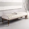 Cream Mid-Century Bench Couture Flannery 2