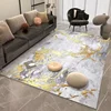 Luxury Nordic Flannel Carpets for Living Room Sofa Beside Texture Decoration Bedroom Rug Large Size Non-slip Washable Lounge Mat 3