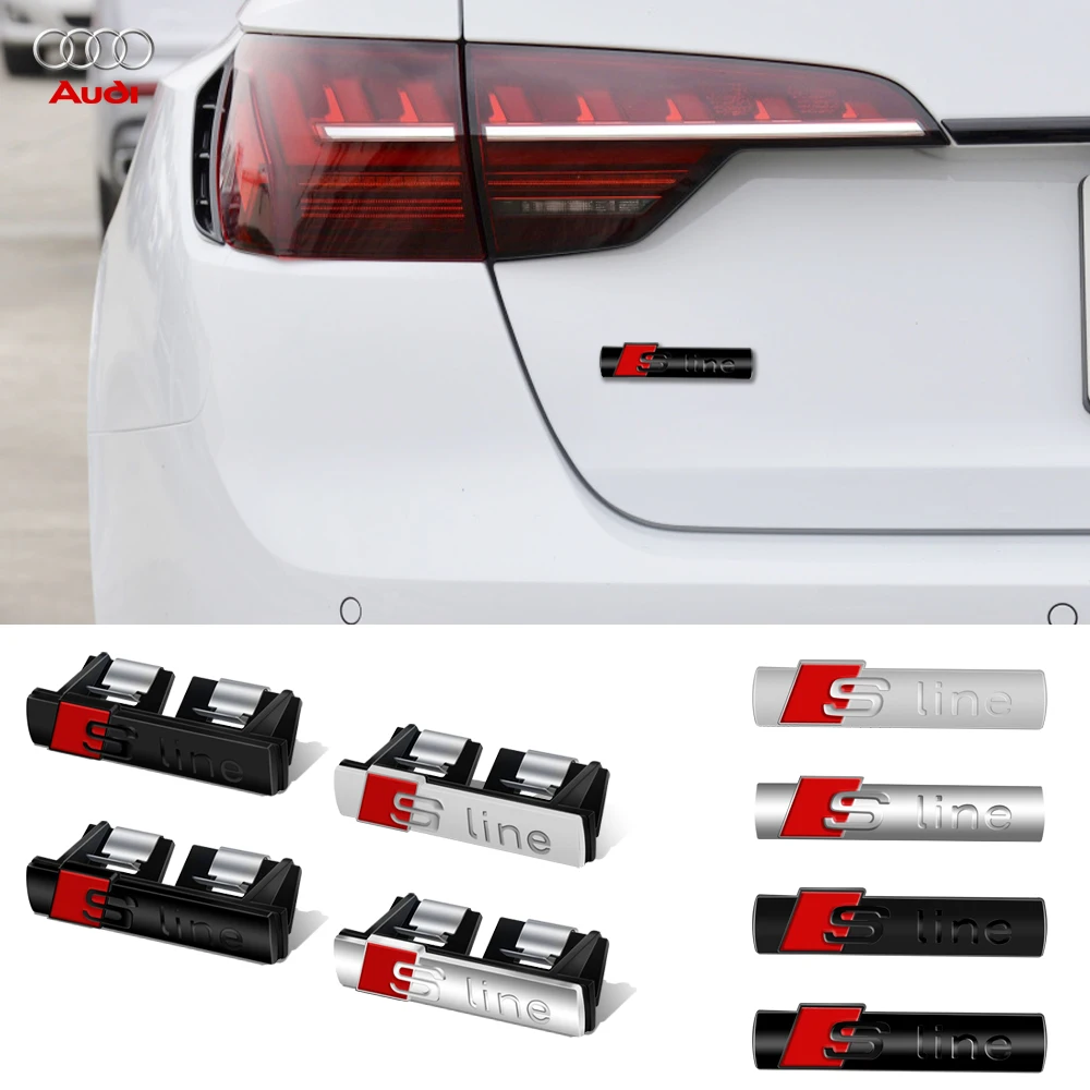 Audi エンブレムセット(A5) AudiAG純正A5(F5)用ブラックS lineサイドエンブレムセット - G