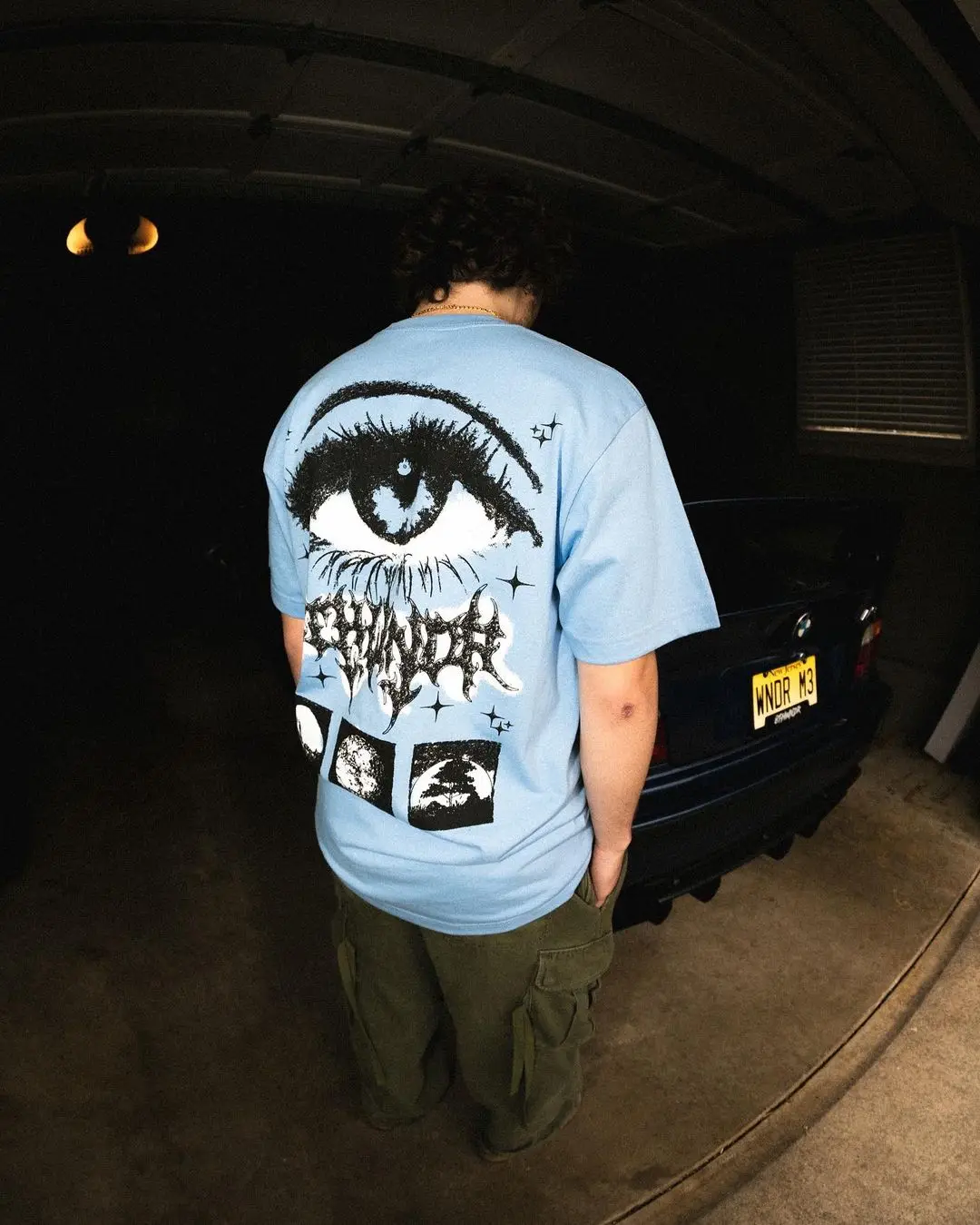 

High street big eye print graphic t shirts couples graphic y2k tops oversized harajuku gothic streetwear goth men clothes