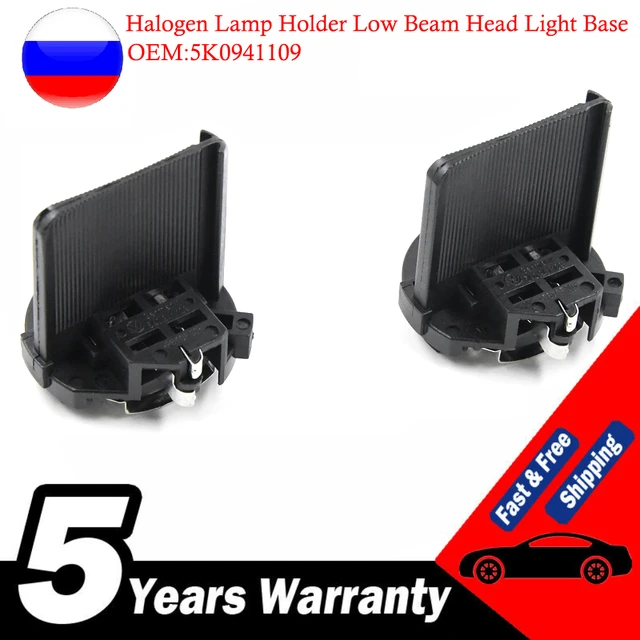 Halogen Lamp Holder Low Beam Head Light Base for Golf 6 MK6 7 MK7 for R  5K0941109 - AliExpress