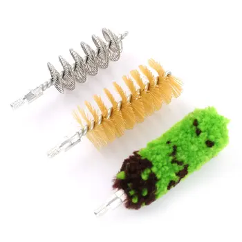 알루미늄 막대 브러시 청소 키트, 12 GA 게이지 건 사냥 샷건 라이플용, 3 개