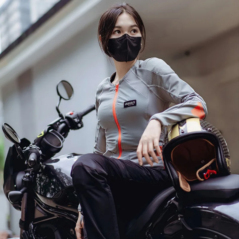 DUHAN Summer Ventilation Women Motorcycle Soft Airflow Armor Motocross Body Accessoriest Motorcyclist Protections Jacket Armors