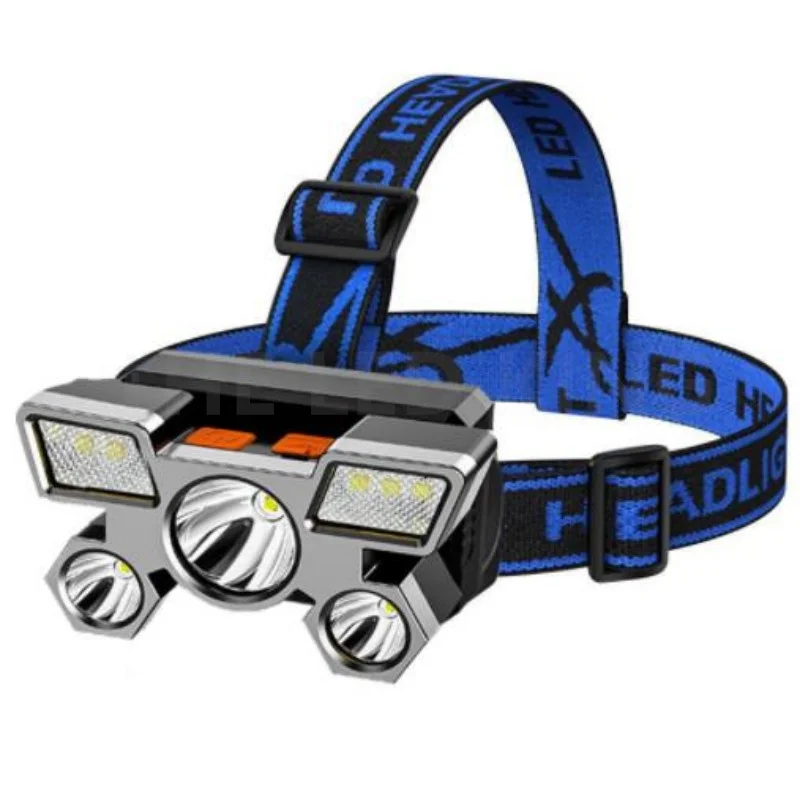 Q5 Led Headlamp Powerful Built-in 14450 Battery Outdoor Camping Fishing Headlight Stepless Dimming