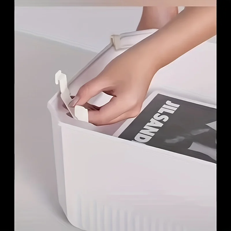 12개 수납함 스태킹 클립 - 뚜껑 없는 수납함용 연결 클립, 수직 공간 최대화, DIY 옷장 및 식료품 저장실 정리 도구