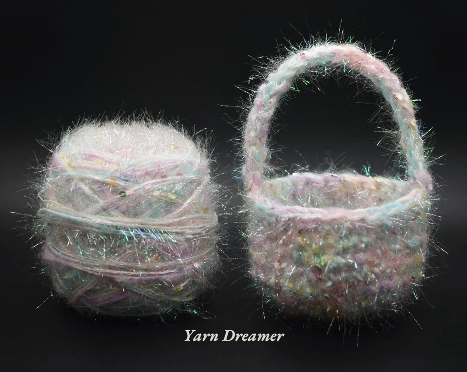 50G Pailletten Steek Garen Lijn Garens Hand Gehaakte Draden Parnter Garen Zomer Ijs Zijde Gemerceriseerde Garen Katoenen Garen Glitter Pailletten Breigaren Sparkly Haak Draad DIY Ambachten Voor Trui