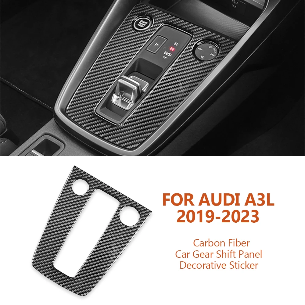 

Декоративная панель переключения передач для Audi A3L 2019-2023 ручной работы из углеродного волокна