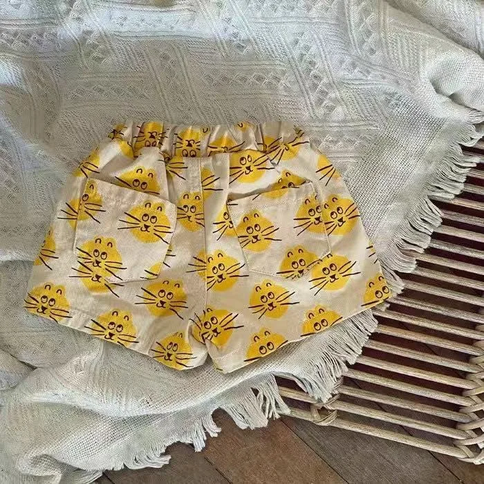 Baby Shorts New Baby Summer Shorts Fashion Flower Print Girls Shorts Cotton Infant Boy Short Pants Baby Cute Toddler Clothes