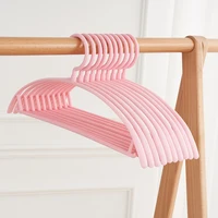 10PCS Plastic Hanger Wide Shoulder Clothes Hanger 42CM Length Simple Style Storage Using Black White PP Coat Round Hanger 1