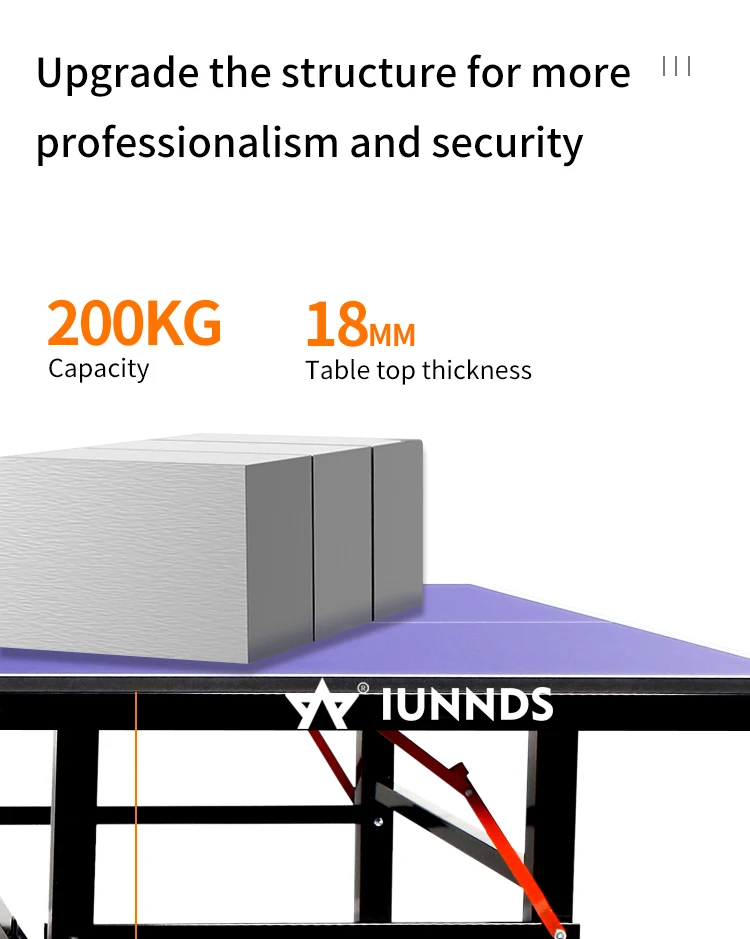 Indoor Outdoor Standard Size Table Tennis Table Movable Foldable Easy Assemble Pingpong for Children Adult Home Use