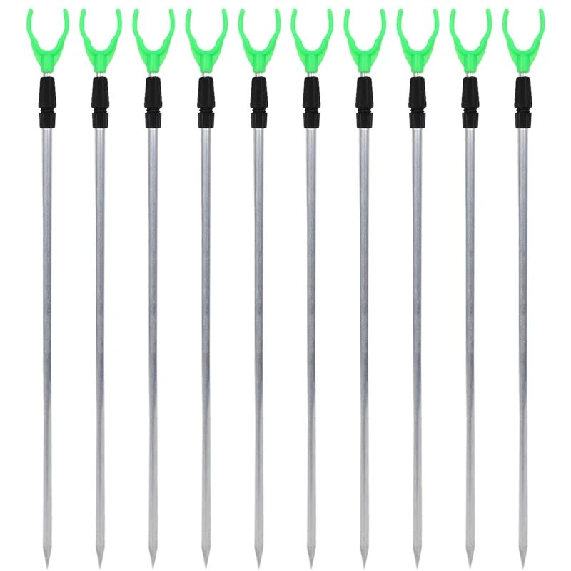 

10X Adjustable Metal Fishing Rod Pole Holder Rack Stand