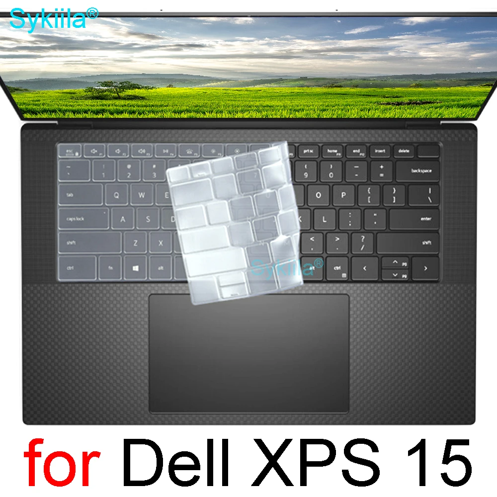 Keyboard Cover for Dell XPS 15 9500 9510 9520 7590 9550 9560 9570 9575 9650 Touch Protector Skin Case Accessories Silicone 15.6 keyboard silicone cover keyboard cover