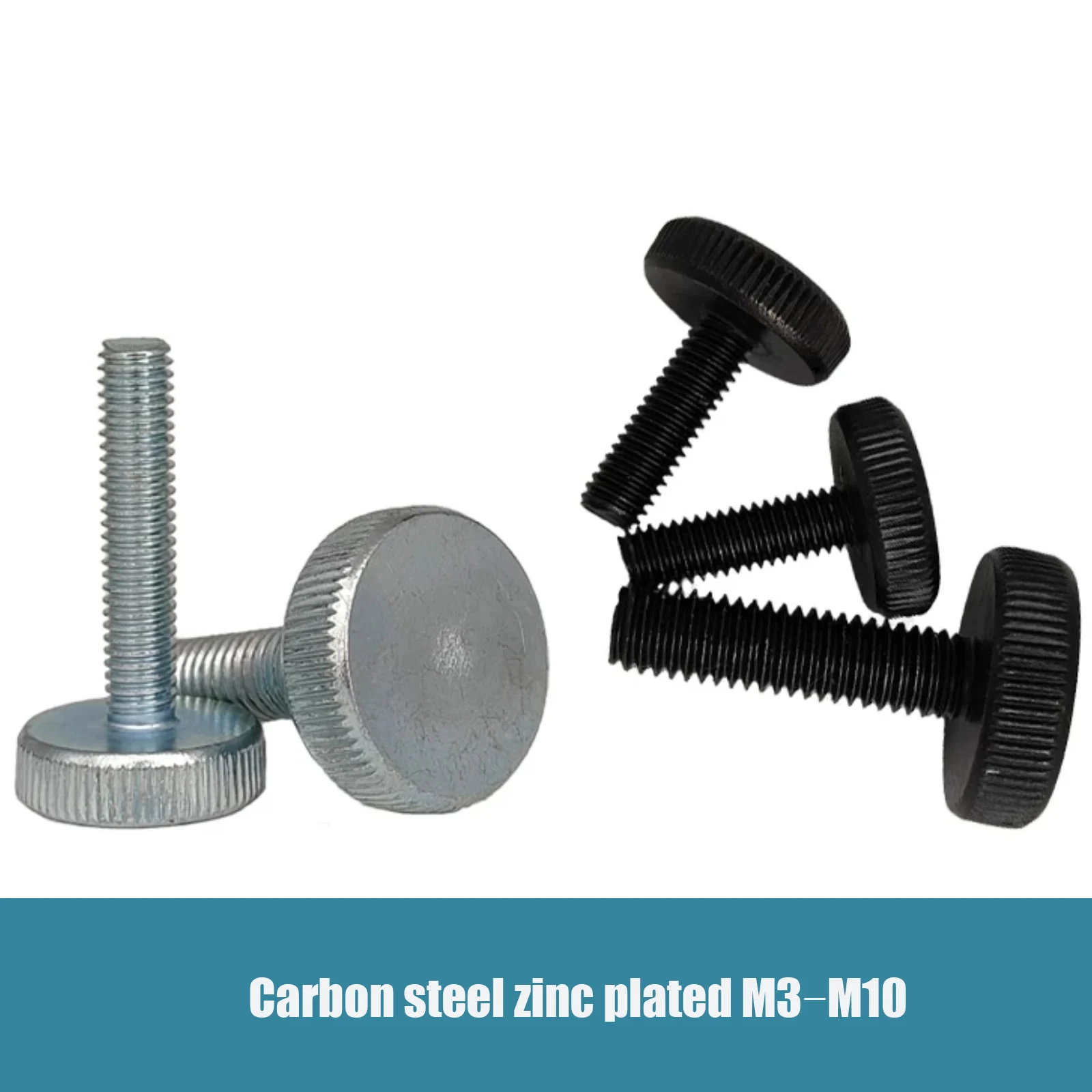 Premium Knurl Flat Head Hand Tighten Thumb Screws - Toolless Adjustment