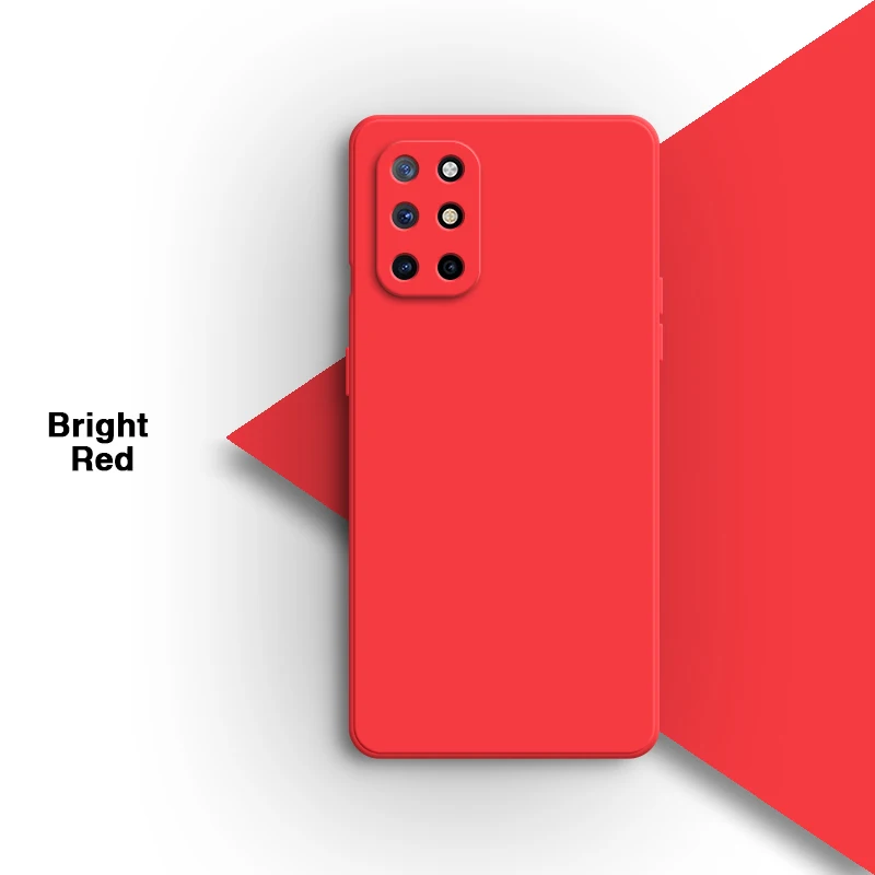 Elegant Soft Silicone Square Bumper Phone Case - Solid Color Protective Cover
