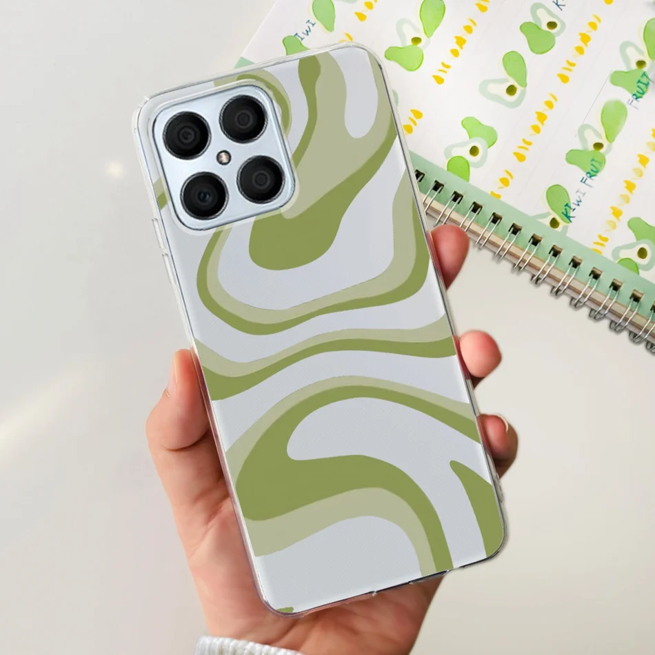 Floral Butterfly Pattern Soft Silicone TPU Back Cover Case