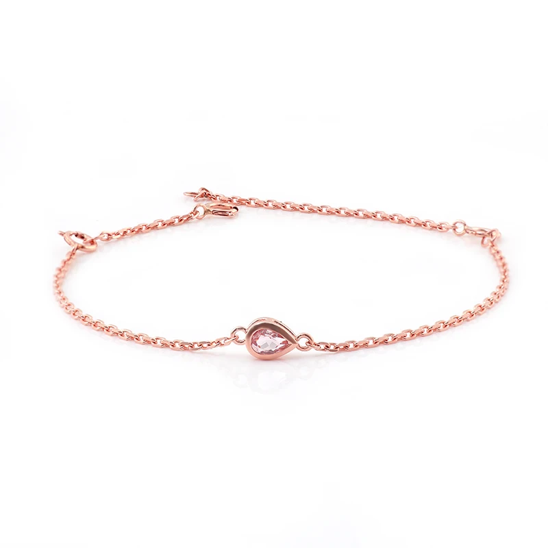 10K Rose Gold Bracelet Moissanite Luxury Ladies Wedding, Engagement or Party Anniversary Anniversary Couture Jewelry Gifts